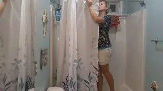 Review of AODERTI Blue Shower Curtain with 12 Hooks, 72''x72'' Waterproof Polyester Fabric Shower