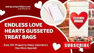 Endless Love Hearts Gussetted Treat Bags