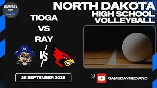(9-25-25)🏐LIVE ND High School Volleyball:🔷Tioga Pirates at Ray Jays🔷🏐