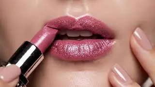 ASMR Applying Class Ring Gems Lipstick 💍💎 | Sparkling Gem Lip Transformation