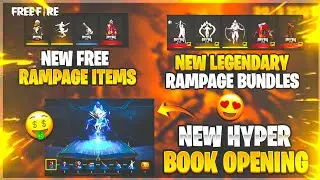 Rampage Legendary Bundle Opening All Bundles || Hyperbook Book Event  FF || Rampage Emotes