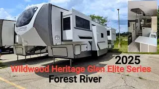 Wildwood Heritage Glen Fifth Wheel, Forest River, 2 step up areas #fifthwheel #rv #travel #kansas