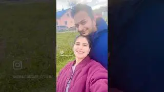 Indian 🇮🇳 couple in Europe&rsquo;s beautiful autumn 🍂 season | Hindi song 🎶