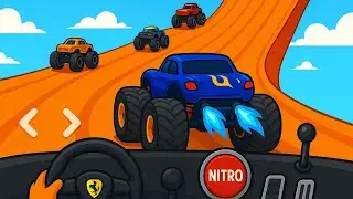 Monster Truck Stunts on Mega RampRace Extreme Racing 3D 2025 |AndroidGameplay | Manjhe Gaming