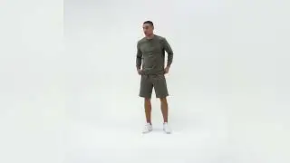 Свитшот мужской MINAKU: Casual collection MAN цвет хаки меланж