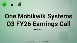 One Mobikwik Systems Q3 FY26 Earnings Conference Call | Concall.in