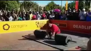 Eddie hall deadlifts 1041lbs at the 2017 worlds strongest man