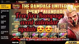 free fire Rampage 2022 event calendar😍😍👍🏻|#freefire #youtubevideo #freefireevents