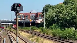 BR 298 DB Railion in Berlin Neuk&ouml;lln - Ein- und Ausfahrt