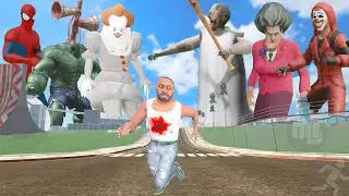 Franklin become super hero to fight devil creatures in Indian bike driving 3d 