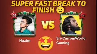 Sri vS Nazim 🔥 Carrom pool | Carrom pool | Super Fast Break To Finish 🔥 | Gaming Nazim 🔥