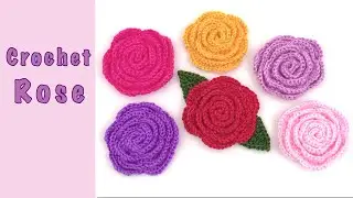 Crochet Rose / Flower Brooch - Free Written Crochet Pattern