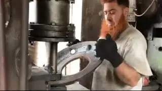 How To Rebuild Broken Heavy Duty Truck Wheel Rim Plate From Old Ship Sheet || Amazing Mechanics