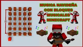 COMO HACER MUSICA NAVIDE&Ntilde;A CON BLOQUES MUSICALES || MINECRAFT BEDROCK 1.19 🎅🎶