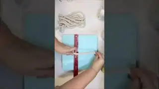 Rope Snowflake Winter Sign Dollar Tree DIY