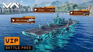 MiG-1.44 Flatpack And Drone Aksungur Special Air Attack VIP Battle Pass | Modern Warships