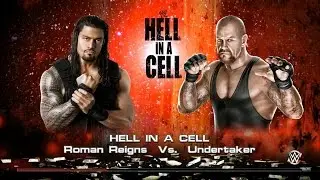 WWE 2K15 PS4 Roman Reigns Vs. Undertaker Hell In A Cell CPU Battle (Legend Difficulty) 60FPS