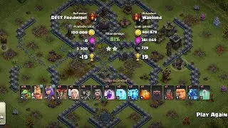 TH 10 vs TH12 using Queen Charge Mass Baby Drag Attack