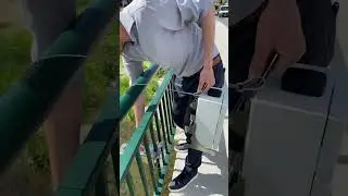 Pegelstand Messstation zur Wartung abbauen