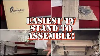 THE BEST TV STAND TO ASSEMBLE & ONLY $31!!!| AMAZON TV STAND
