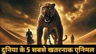 5 Sabse Khatarnak Janwar 😱 | Sher, Tenduwa, Haathi, Bhediya, Magarmach#facts #viralvideo #video 