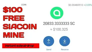 Earn Money From Mining $Siacoin | Full Siacoin Review | Mine daily SC token sell Instant on Binance