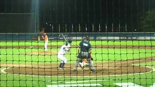 Run Scoring Single by Great Britain v Netherlands Euro Baseball Champs
