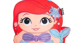 Princess Color and Create Mermaid Ariel - Disney Princess Coloring/Painting/Drawing
