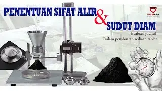 Uji sifat alir dan sudut diam (evaluasi IPC) pada granul sediaan tablet
