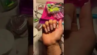 Dominant vs non dominant hand💀#nailart #foryou #naildesign #nails #nailtech