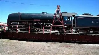 SteamRanger Heritage Railway Steam Loco 621 on the turntable at Victor Harbor 27/12/25 S Australia