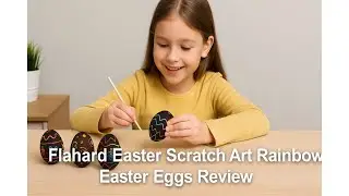 🌈 Flahard Easter Scratch Art Rainbow Easter Eggs Review 🌈