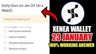 Xenea Wallet Quiz Answer 23 JANUARY | Xenea Wallet Quiz 23 JAN | Xenea Wallet Voucher Code Today