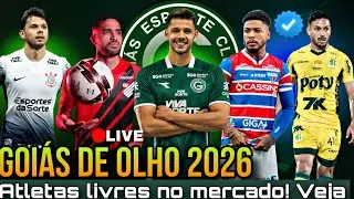 💚😱 GOIÁS SEGUE NO MERCADO E MIRA ATLETAS LIVRES! VEJA LISTA COMPLETA!