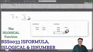 RSS0033 ISFORMULA, ISLOGICAL & ISNUMBER