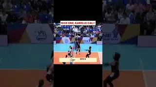 Nice one, Kamille Cal! Di naka-react on time ang Creamline. #pvl2025 #pvlontour #pvl #kamillecal