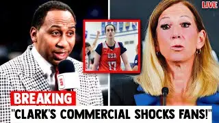 Stephen A  Smith REACTS After Caitlin Clark&rsquo;s New Commercial Sparks WNBA BUZZ!