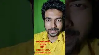GATE COUNSELING SESSION- PART 2 || ANIRUDDHA SIR (IIT BOMBAY)