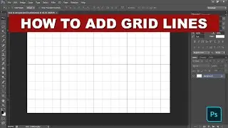 how to add grid lines in photoshop