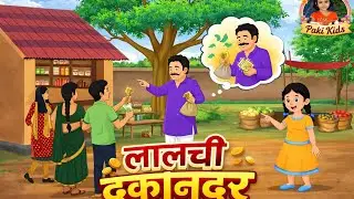 ll Lalchi dukandar ll लालची दुकानदार popular Hindi story #explore #cartoon #moralstories #mr