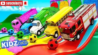 🎨🚗 Magic Paint Brush Colors Cars! Flying Vehicles Color Change | Fun Kids Animation l @KidzCoCo-m9u