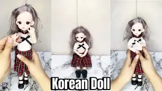 Cute korean doll unboxing😍 | Doll korean | long hair | moving joints.