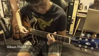 Larry Carlton Cover - Room 335 (#GuitarShootout Gibson ES335 vs Ibanez JSM100)