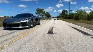 C8 Corvette Z06 burnout