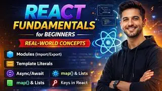 React JS Full Fundamentals Guide 🔥 | ES6, Hooks, map(), useEffect Explained