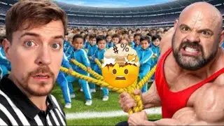 #100 children vs 10 strongest men in the word #mrsbeats new vedio #ytshorts 