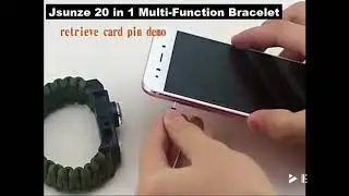 Premium Paracord Survival Bracelet Outdoor Emergency Tool Kit 20 in 1 Multi-Function
