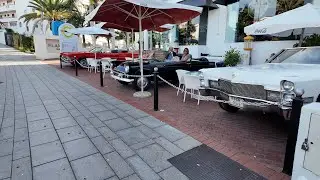 Tenerife - Harleys What A Fantastic Bar Have You Eaten Your Meal In An American Car?.Costa Adeje...