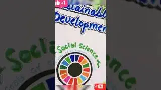 How to make Book Cover for Social Science ( Sustainable Development ) | Class 10th #shorts #viral