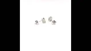 ASHA Jewelry - Baguette Peridot Silver Necklace and Studs Set